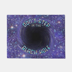 Funny Black Hole Outer Space Astronomy Novelty Doormat
