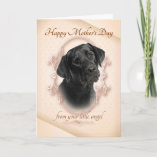 Funny Black Lab Mother's Day Humor Card