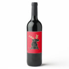 Funny Black Lab with Reindeer Antlers Christmas