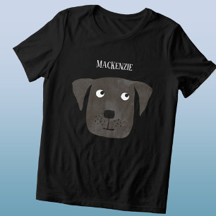 Funny Black Labrador Retriever Dog Personalized Tri-Blend Shirt