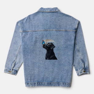 Funny Black Labrador Retriever Lab Dog Owner Pet A Denim Jacket