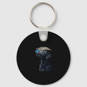 Funny Black Labrador Retriever Lab Dog Owner Pet A Keychain