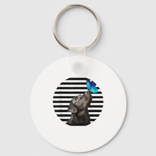 Funny Black Labrador Retriever Lab Dog Owner Pet A Keychain