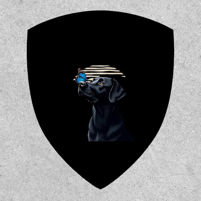 Funny Black Labrador Retriever Lab Dog Owner Pet A Patch (Front)