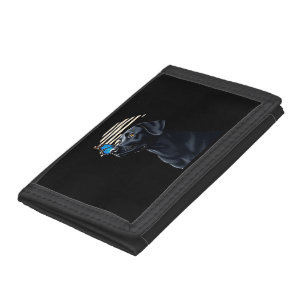 Funny Black Labrador Retriever Lab Dog Owner Pet A Tri-fold Wallet