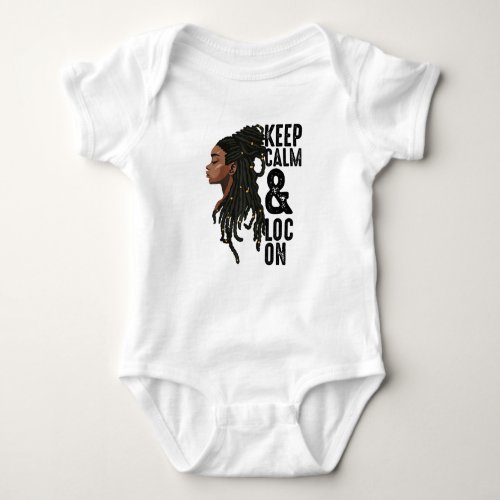 Funny Black Melanin Dreadlocks Gift Cute Afro Loc Baby Bodysuit