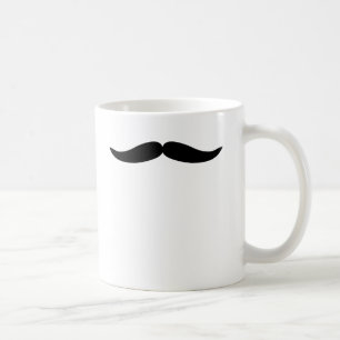 Funny Black Moustache or Mustache Coffee Mug