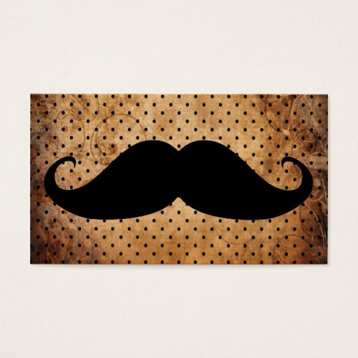 Customizable Funny Black Mustache Business Cards
