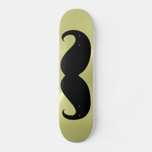 Funny black mustache 10 skateboard