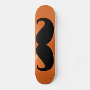 Funny black mustache 11 skateboard