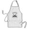 Funny black mustache BBQ apron for men