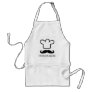 Funny black mustache BBQ apron for men