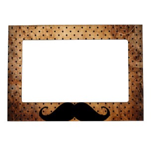 Funny Black Mustache Magnetic Frame