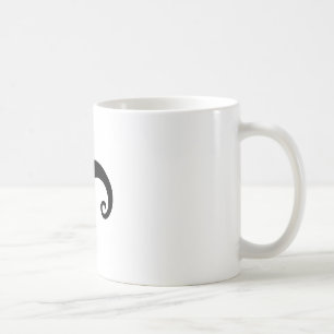 Funny Black Mustache or Moustache Style Coffee Mug