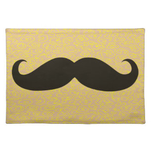 Funny Black Mustache Placemat
