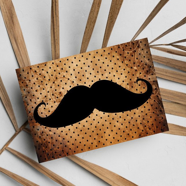 Funny Black Mustache Postcard (Funny Black Mustache Postcard)
