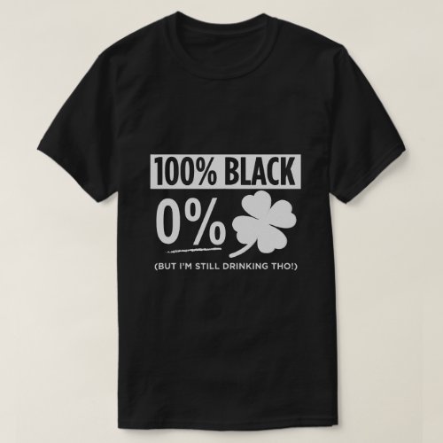 Funny Black People St Patricks Day Irish Shamrock T_Shirt