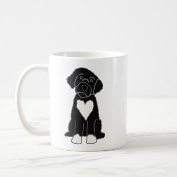 Funny Black Portuguese Water Dog Coffee Mug by Petspower at Zazzle