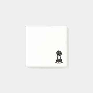 Funny Black Portuguese Water Dog Post-it Notes