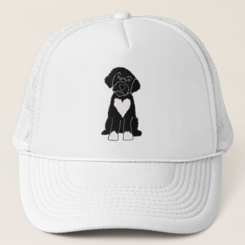 Funny Black Portuguese Water Dog Trucker Hat