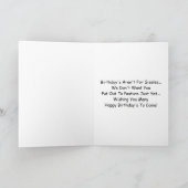 Funny Black Sheep Happy Birthday Greeting Card (Inside)