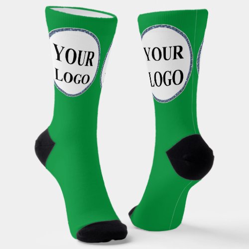 Funny Black White Manly Create Your Own LOGO Socks