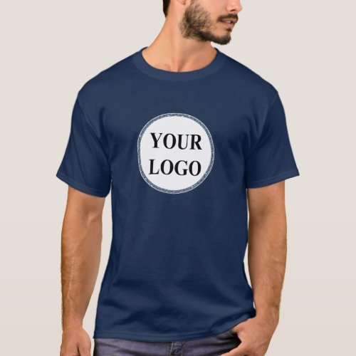 Funny Black White Manly Create Your Own LOGO T_Shirt