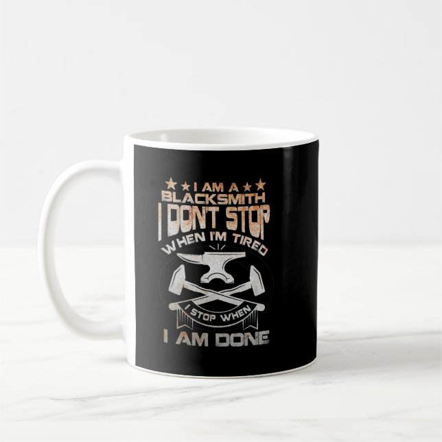 Funny Blacksmith Quotes Clothing for Men Smith For Coffee Mug (Left)