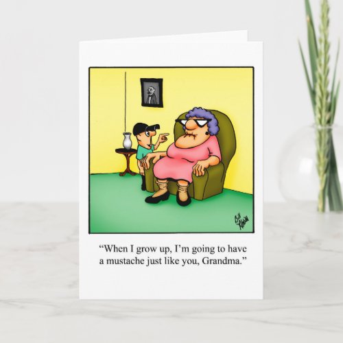 Funny Blank Greeting Card Humor