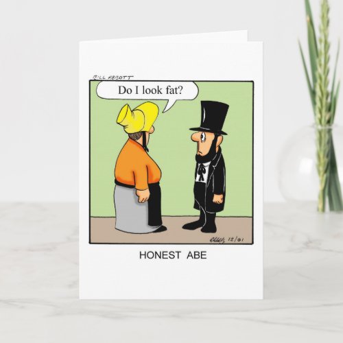 Funny Blank Greeting Card Humor