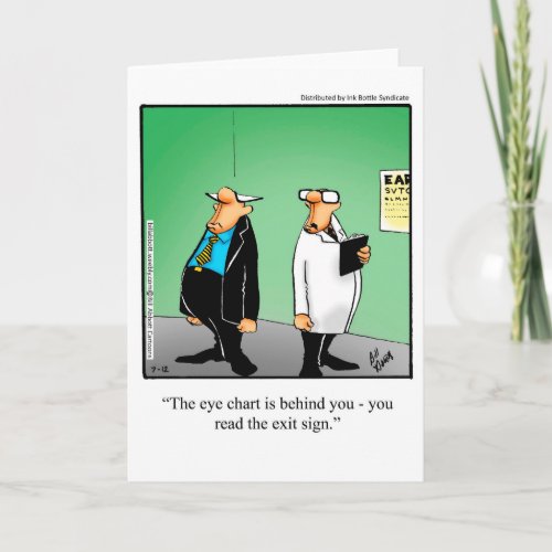 Funny Blank Greeting Card Humor