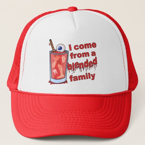 Funny Blended Family Pun Trucker Hat