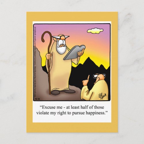 Funny Blessings  Faith Humor Postcard