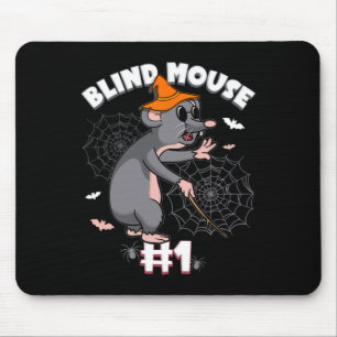 Funny Blind Mouse #1 Halloween Ghost Group Family Pad