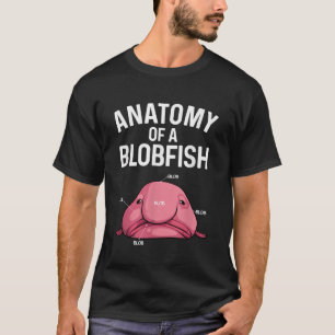 Funny Blobfish Design For Kids Men Women Blob Fish T-Shirt