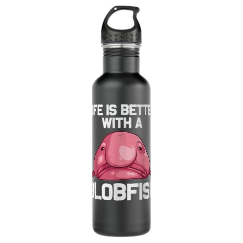 Funny Blobfish Gift For Men Women Sea Animal Lover Stainless Steel Water Bottle