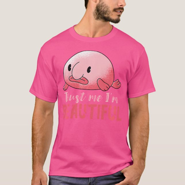 Funny Blobfish Trust Me Grumpy Face Blobfish Lover T-Shirt (Front)