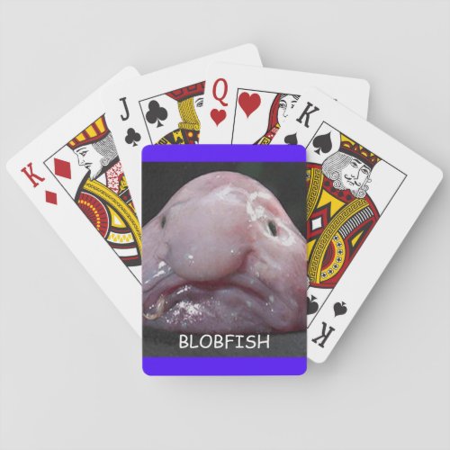 Funny Blobfish Ugly Fish Playing Cards