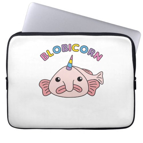 Funny Blobfish Unicorn Blobicorn Blobfish Laptop Sleeve