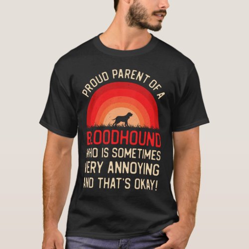 Funny Bloodhound Dog T_Shirt