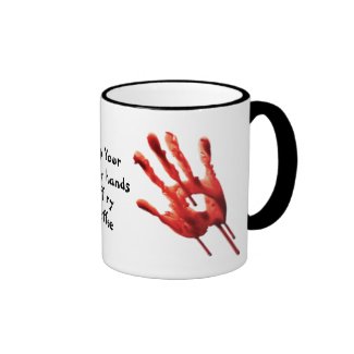 Funny Bloody Hands Coffee Mugs