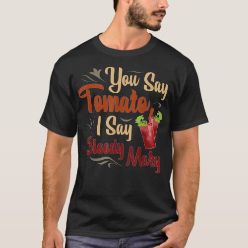 Funny Bloody Mary Tomato Mens  Womens T_Shirt