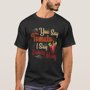 Funny Bloody Mary Tomato Mens Womens T-Shirt