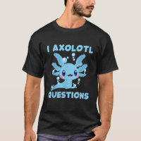 Funny Blue Axolotl Kawaii Cute I Axolotl Questions