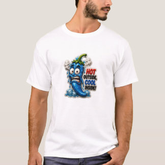 Funny Blue Chili Pepper T-Shirt