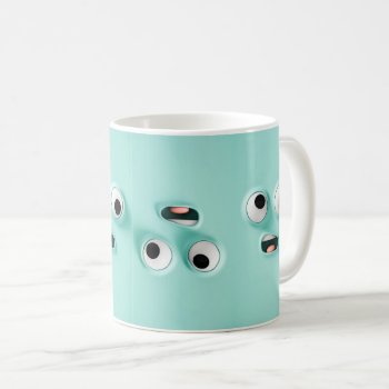 Funny Blue Face Emotion Crazy Coffee Mug by nonstopshop at Zazzle