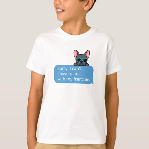 Funny Blue French Bulldog T_Shirt