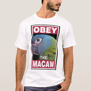 Funny Blue Headed Macaw - Bird Art T-Shirt