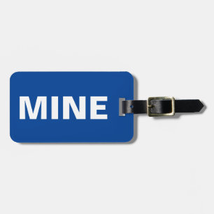 Funny Blue Luggage Tag