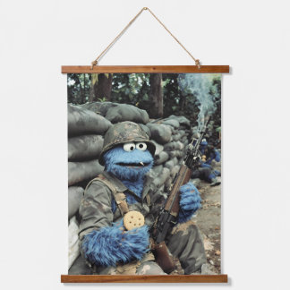 Funny Blue Monster Military Wall Tapestry – Humoro